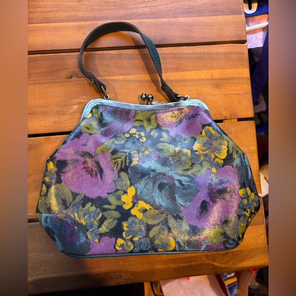 NWOT Patricia Nash bag blue with handle and chain strap